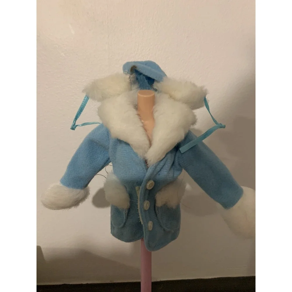 Vintage 1998 Barbie Coat Hat Fur Trim Collection Fashions #68650